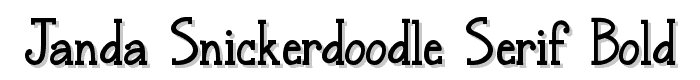 Janda Snickerdoodle Serif Bold font